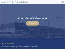 Tablet Screenshot of hedenielsensfond.dk